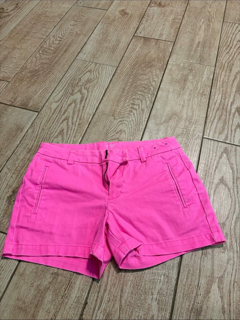 Women's Bright Pink Casual Bermuda Shorts